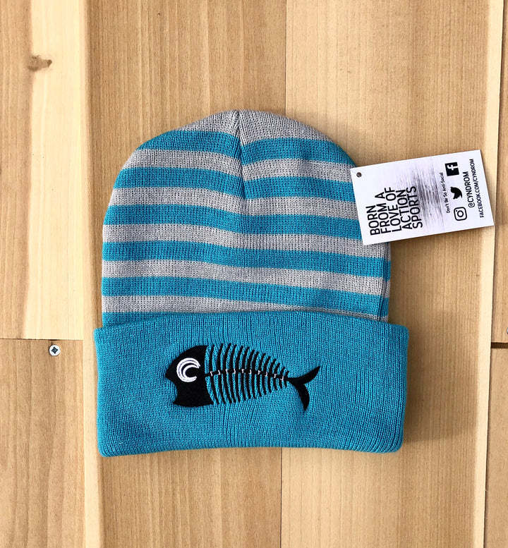 Stale fish dad beanie for women, stale fish dad hat for women, fish dad stripped beanie, stale fish beanie, fish beanie for snowboarding and skiing for men and women